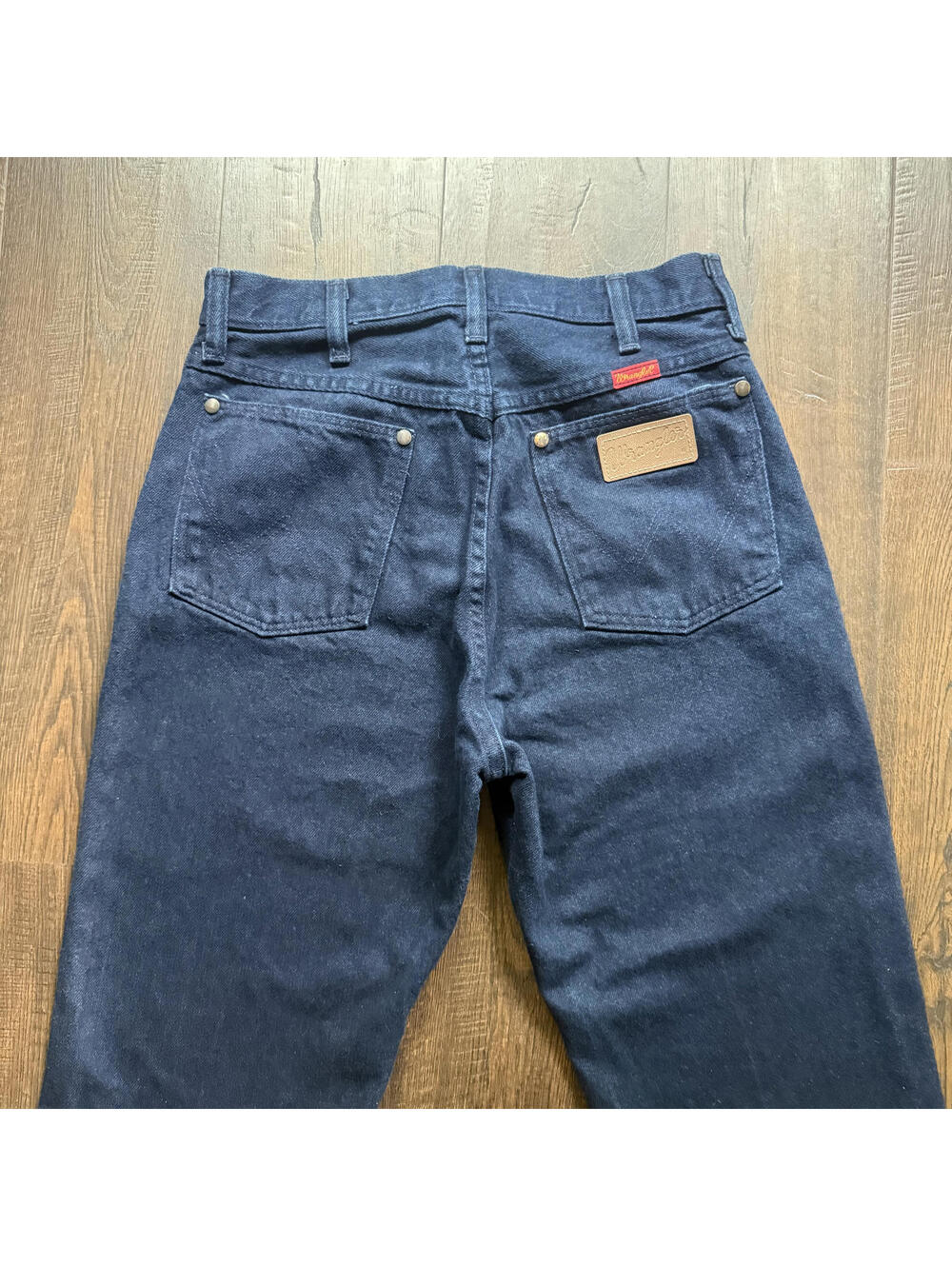 Vintage 90s Western High Waisted Cowgirl Wrangler Indigo Blue Jeans 29 11x32